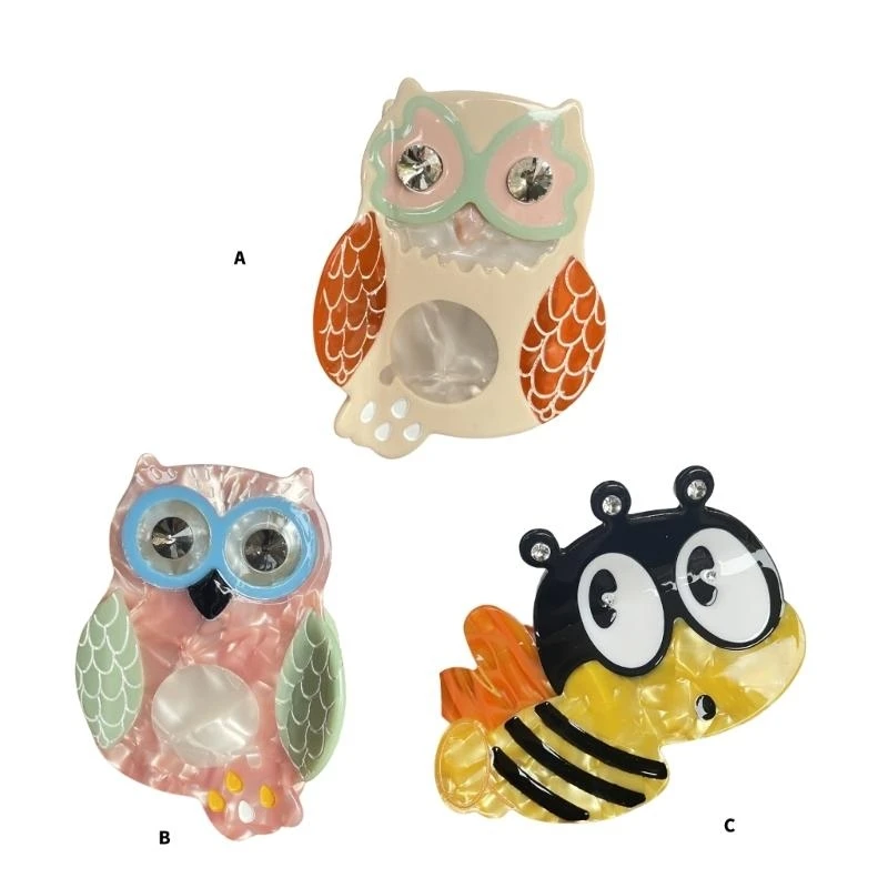 5asd fumettoni owl peli artiglio acetato acido peli strumento acconciatura per capelli per capelli.