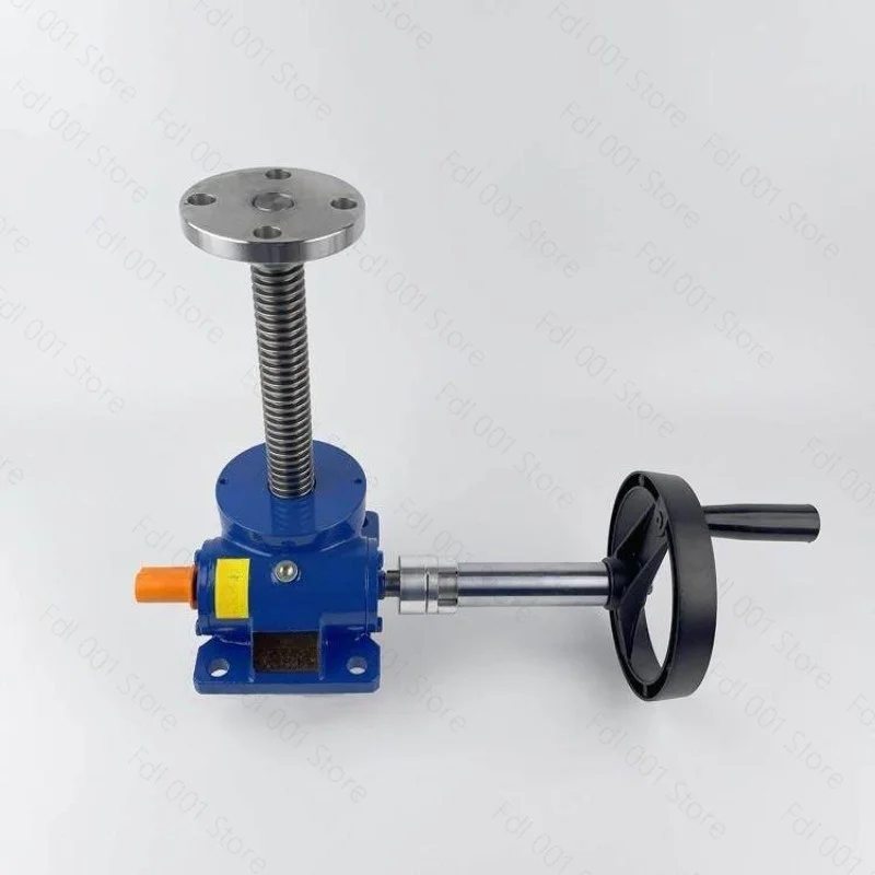 Screw worm wheel lift small hand screw vertical platform screw hoist extension rod