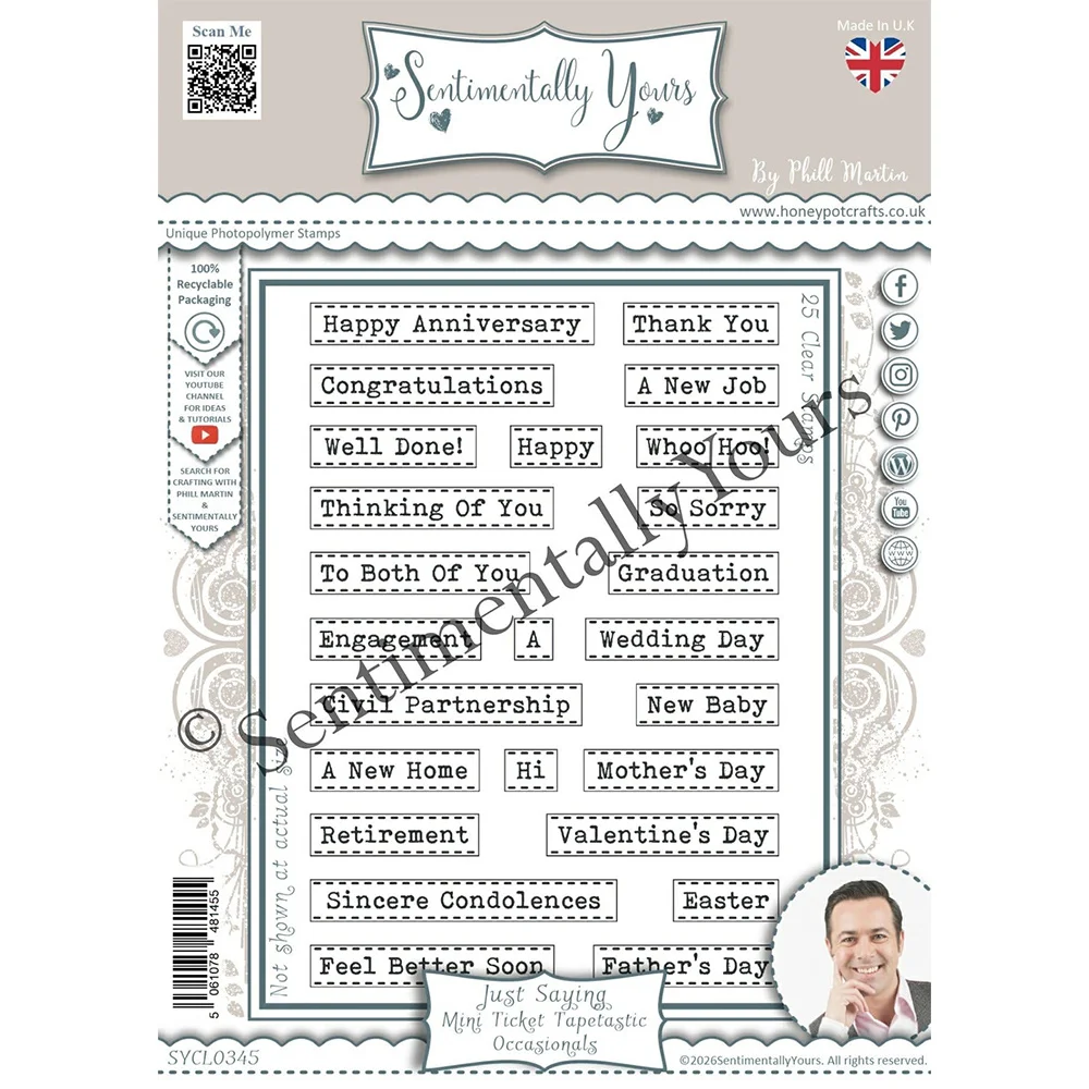 Someone Special Sentiments Clear Stamps Reusable DIY Scrapbook Diary Greeting Card Decoration Handmade image 3