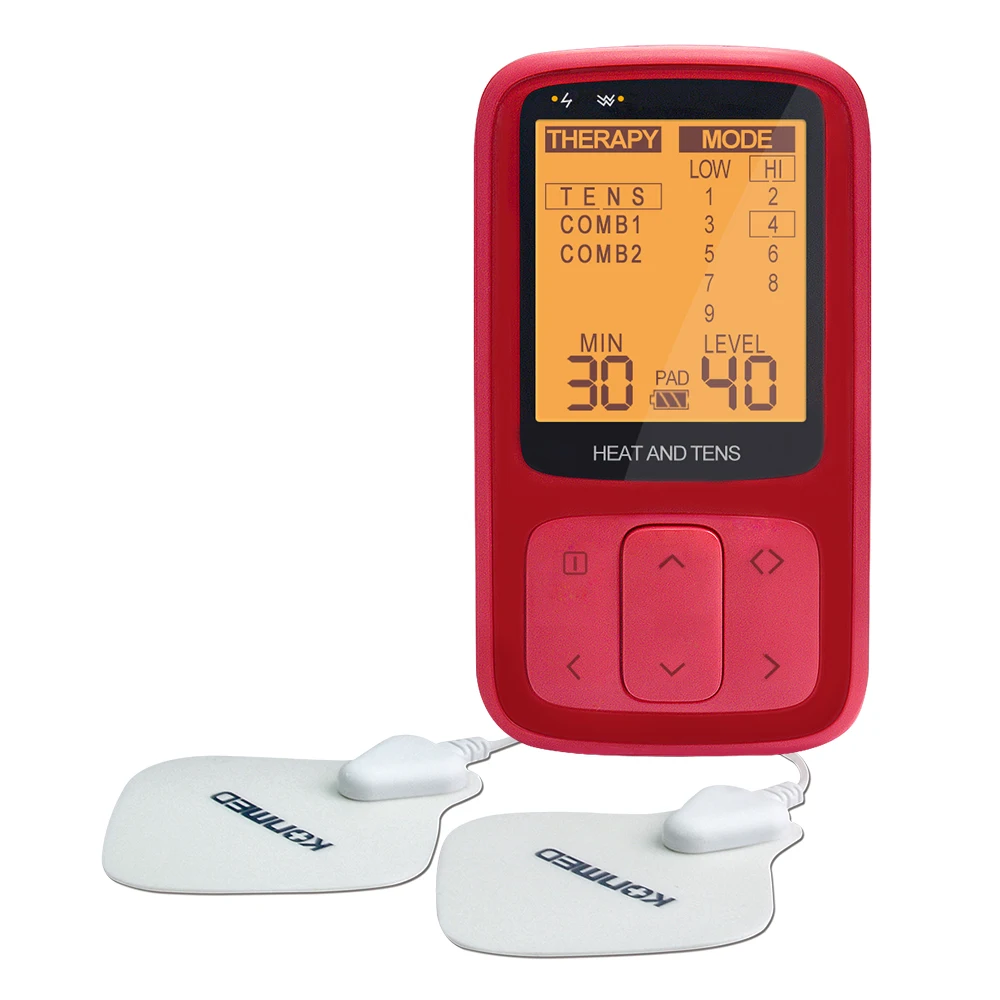 TENS/EMS Device with High/Low Temperature TENS Stimulator with Heat Function for Pain Relief Management and Massage