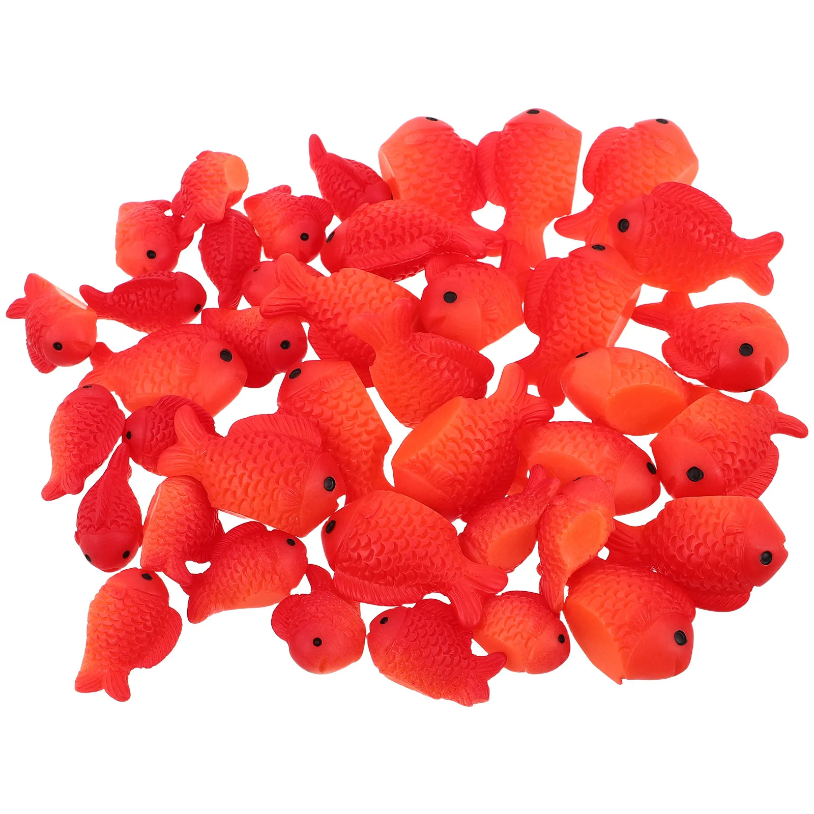 40Pcs Lifelike Miniature Resin Fish Decorations Tiny Aquarium Ornaments Fairy Garden Statues Micro Landscape Sea Animal Figures