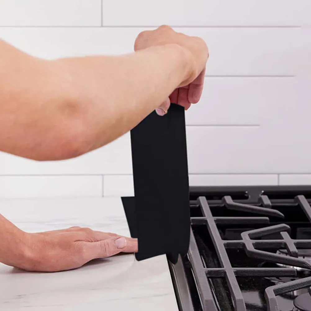 

Силиконовый защитный бортик для духовки: нескользящий, элегантный дизайн, устойчивый к пятнам, легко обрезается по размеру, современный наполнитель для зазоров между плитой и столешницей