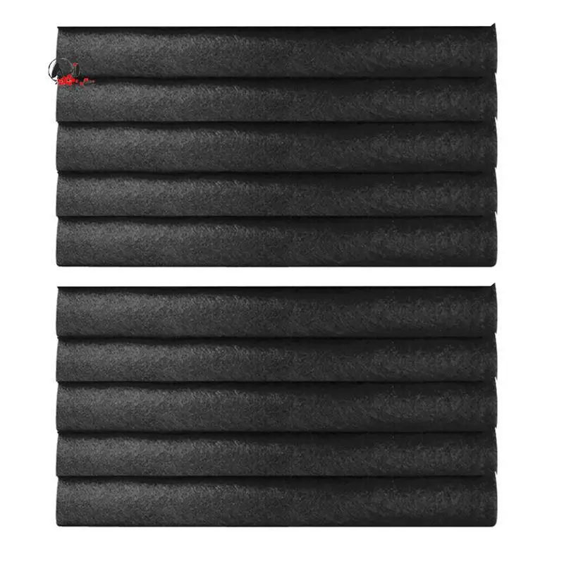 A10E-10PCS Thickened Magic Cleaning Cloths For Glass,Microfiber Cleaning Cloth, Microfiber Rag For Window, Cars 20X25cm Black