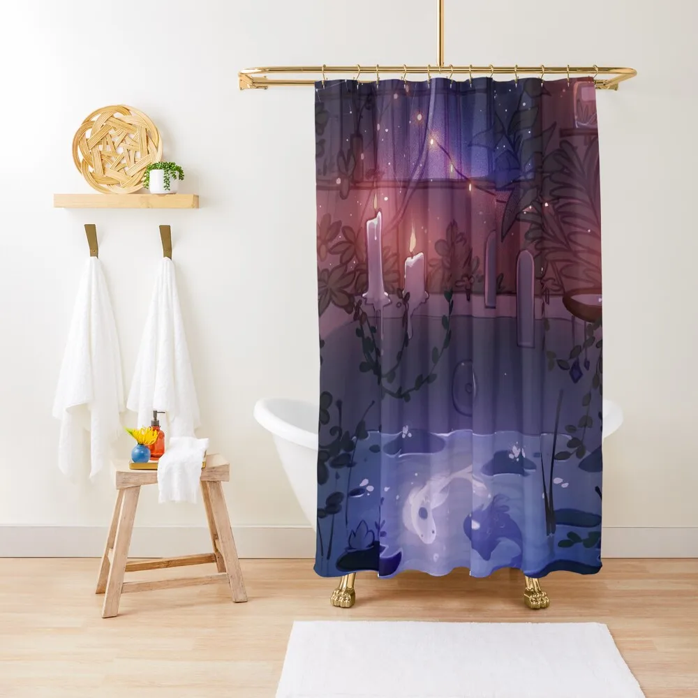 

Witch's Tub Shower Curtain Waterproof Bathroom Shower Luxury Bathroom Anime Bathroom Curtain
