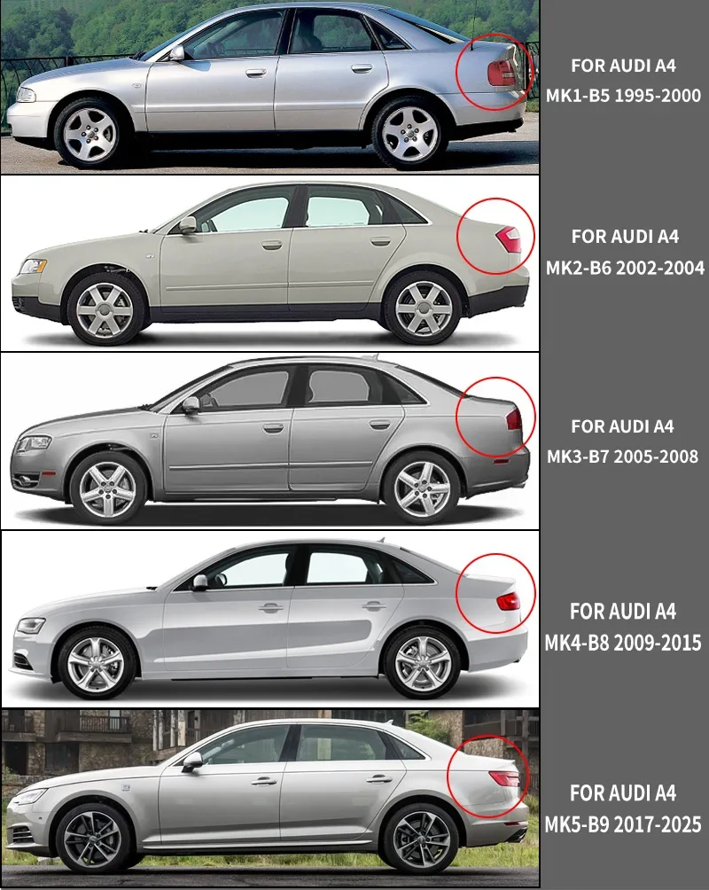 For Audi A4 Sedan MK2 B6 2002-2004  Window Visor Vent Shades Ventvisor Wind Deflectors Visor Rain Guard Shades Visor Body Kit