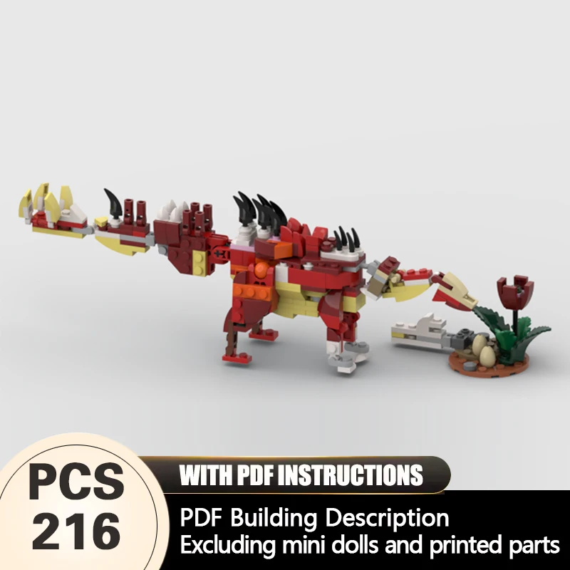 Creators Animal Series Model MOC Building Bricks Dacentrurus Modular Technology Gifts Holiday Assemble Children Toys Suit