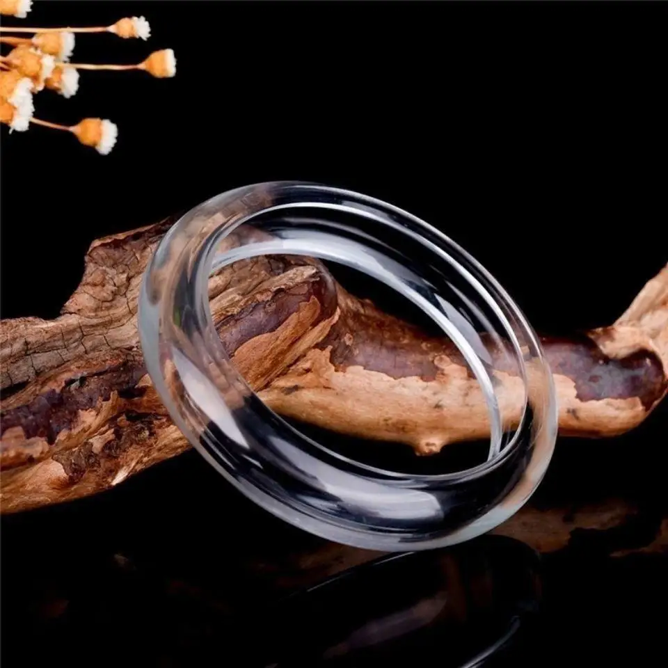 

Popular bracelet glass bracelet high ice transparent Chinese style versatile model for mother