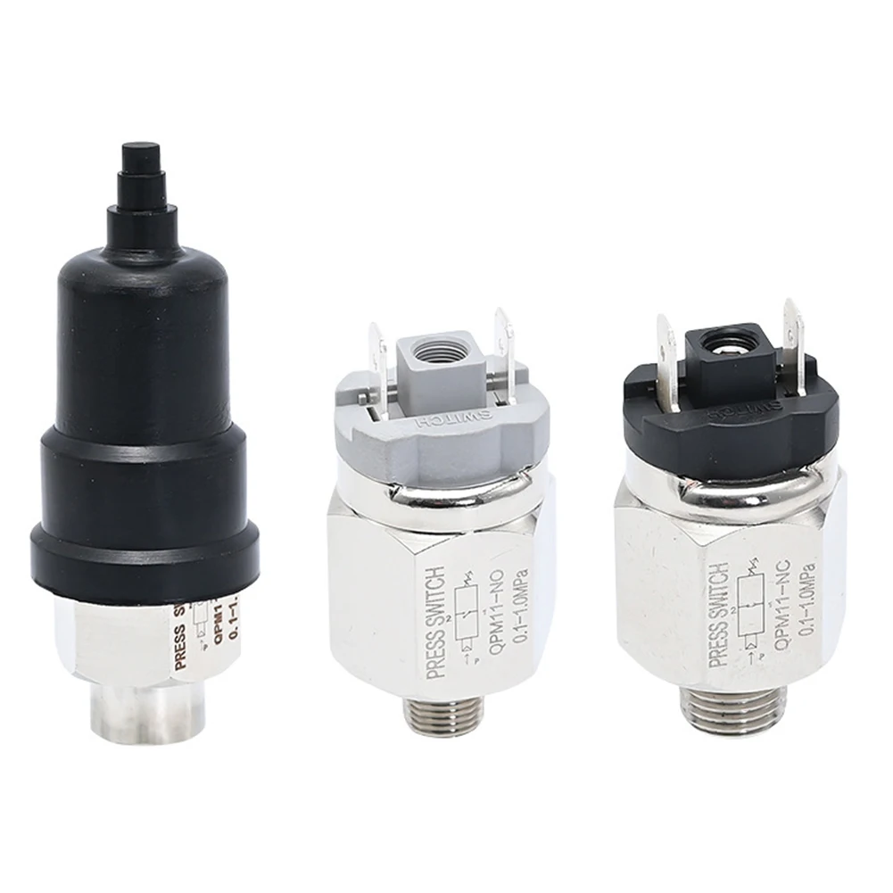 1pc QPM11-NC/NO Air Pressure Switch 1/4 Inch Pneumatic Compressor Control Switch Pressure Adjustment For CNC Machines