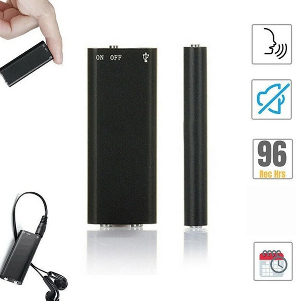 

Professional 8GB/16GB/32GB/64GB Mini Voice Recorder Ultra-Thin Digtal Dictaphone Recorder HD Noise Reduce Recording MP3 Player