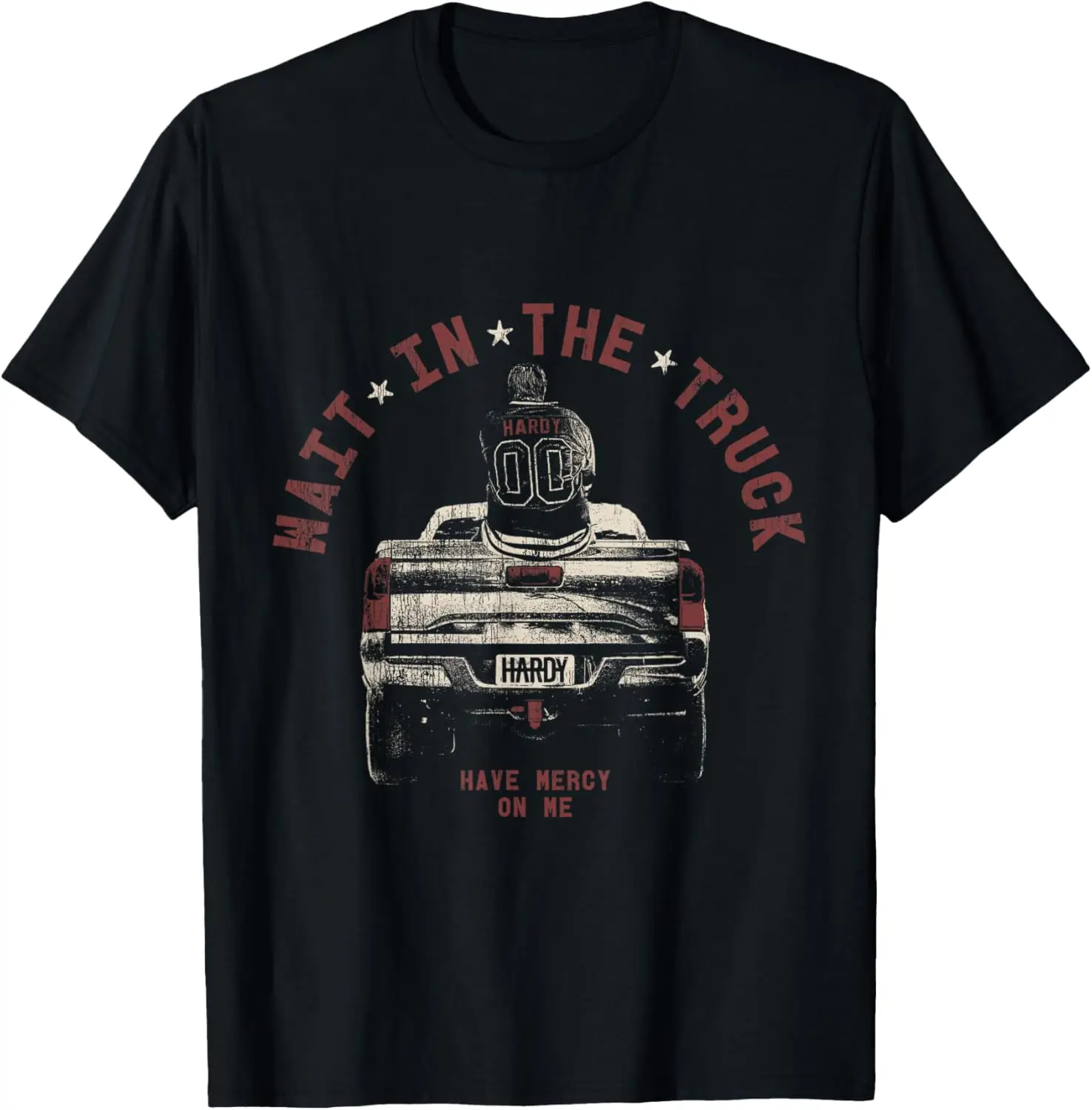 Official Hardy Wait In The Truck T-Shirt 100% Cotton Trendy Y2K Short-Sleeve Tee-Soft, Quick-Drying, Moisture-Wicking; Ideal