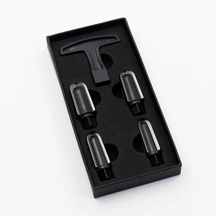 Professional 4 Heads Tobacco Tube Reamer Kit with Gift Box Smoking Pipe Cleaner Handle Scraper Carbon Remover Accessories Tool view 5