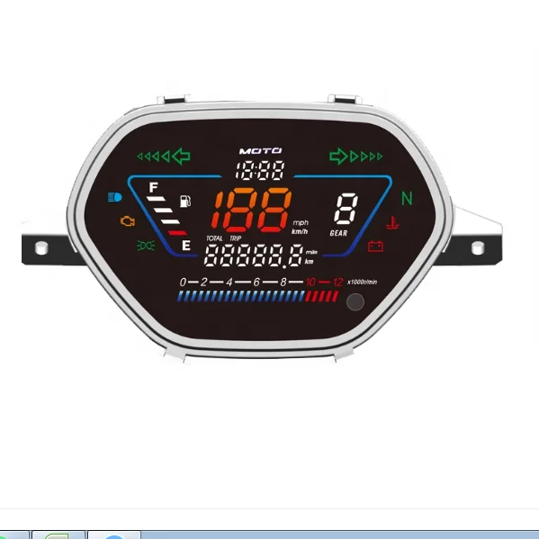 Motorcycle Speedometer Digital Motorbike Cluster Modified WH125-S WY125-6 WAVE100 DY110