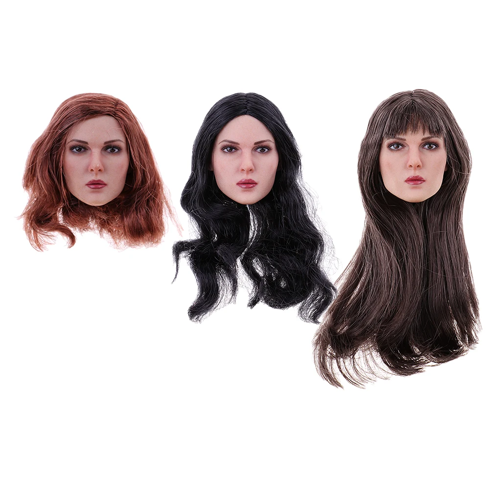 

Женская фигурка в масштабе 1/6, европейская голова для 12-дюймовой фигурки, KT004