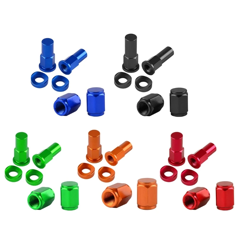 

Motorcycle Universal Aluminium Billet Tire Valves Stem Lock Nut Spacer for Dirt Bike Motocross