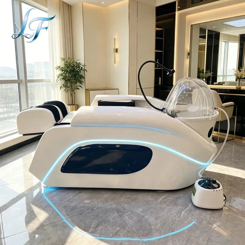 Full-Automatic Intelligent Electric Massage Shampoo Bed Reclining Shampoo Station Head Spa Equipment with Massage Function