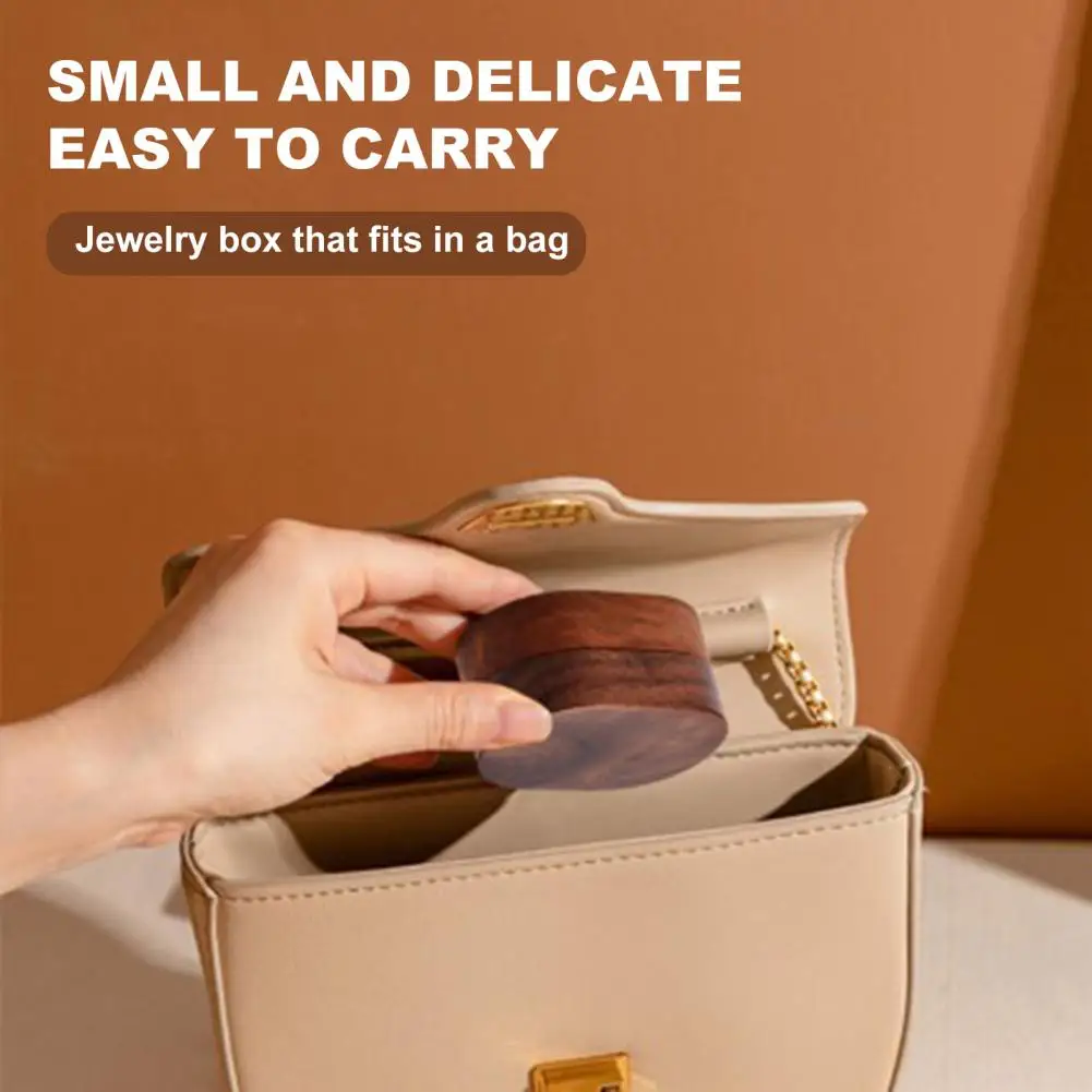 Practical Ring Case  Portable Lightweight Ring Box  Jewelry Container Earring Ring Box