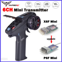 DUMBORC 6CH 2.4G X6PM-350 Micro Transmitter 4.8-12V with P6F Mini Receiver Remote Radio Control for RC Car Boat Tank Model Part