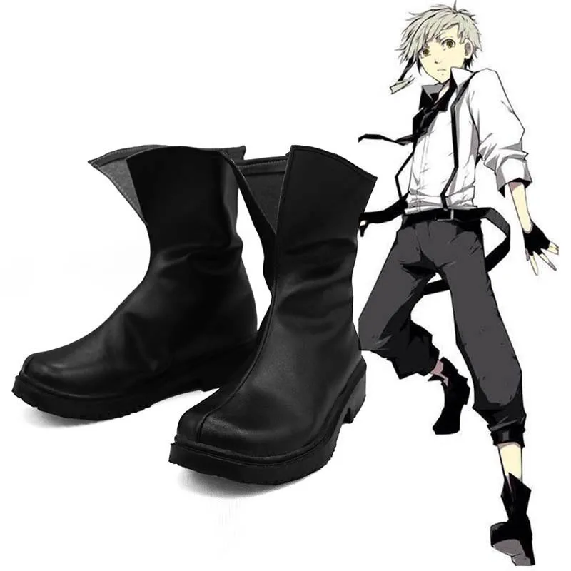 Nakajima Atsushi Cosplay Schoenen Anime Bungo Zwerfhonden Cosplay Rekwisieten Pu Lederen Schoenen Halloween Carnaval Laarzen Op Maat Gemaakt