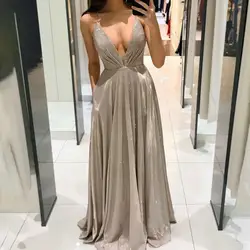 Popular Low Cut Backless Strap Formal Dress Women Accessory Formal Dress Low Cut Zipper Elegant Strap Dress for Banquet Party
