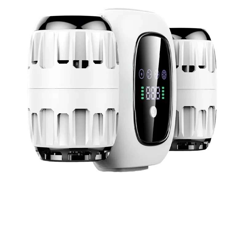 

Small Turbo Electric Charging Ventilation Fan Dual Turbo Smart Fan Power Bank Digital Display Clip on Waist Fan