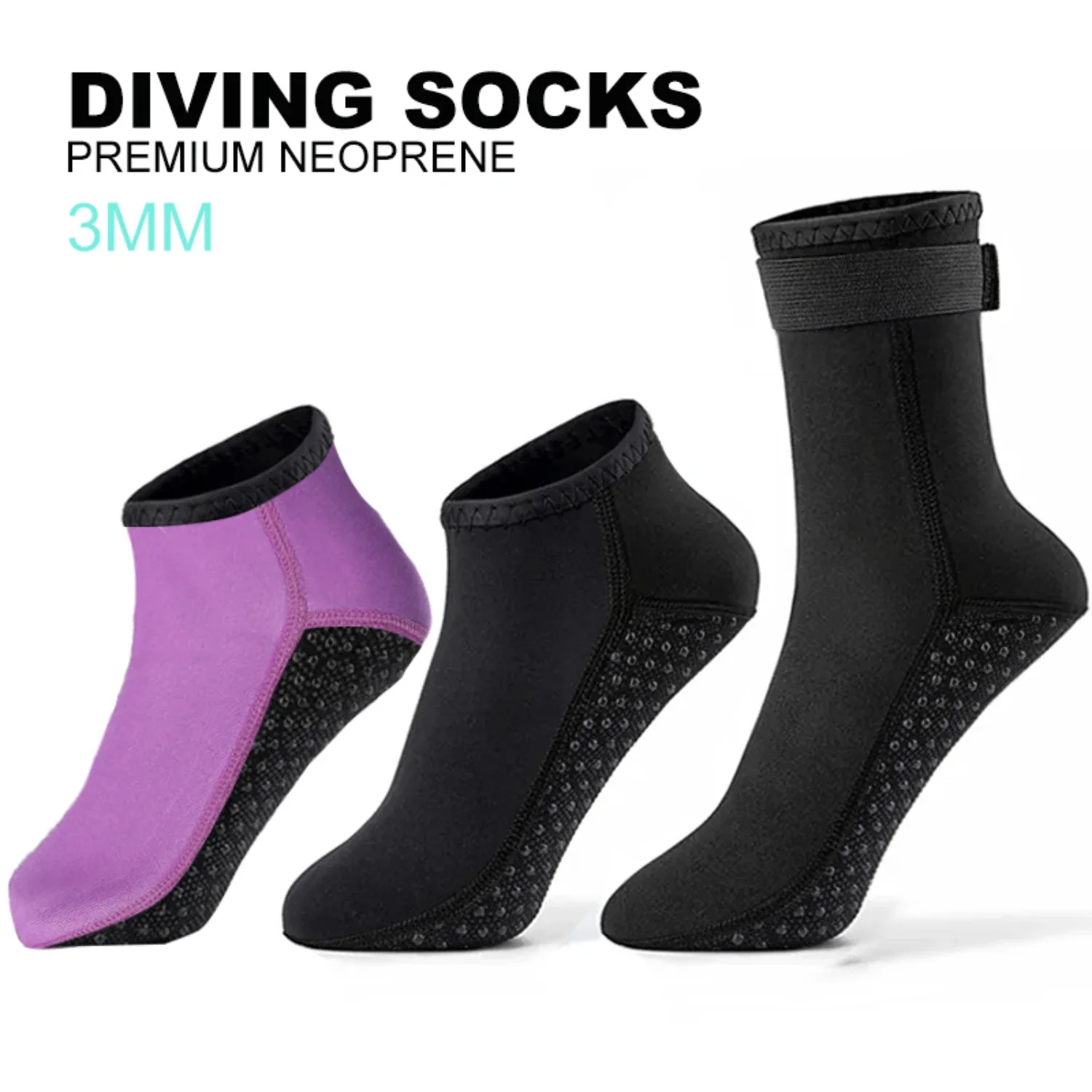 Neoprene Sock 3mm Boots Diving Socks Soft  Anti Slip Swimming Kayaking Surfing Beach Water Socks Women Men Wetsuit Socks