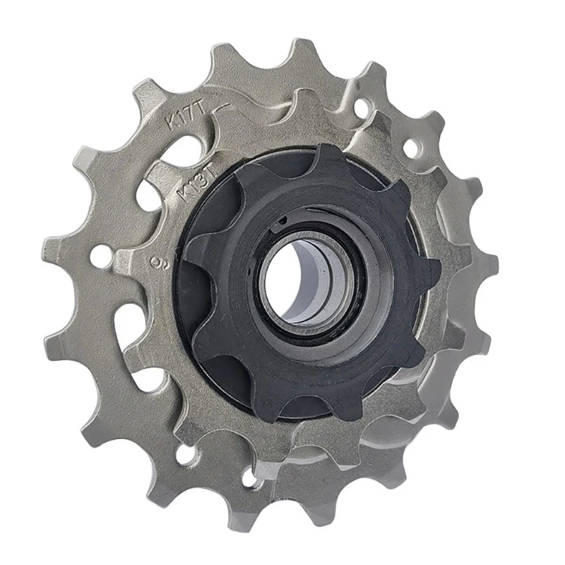 Bicycles Freewheels 3 Speed Cassette Sprocket for Cycling 3 Speed Freewheels 9-13-17T Mountain Bicycles Steel Freewheels