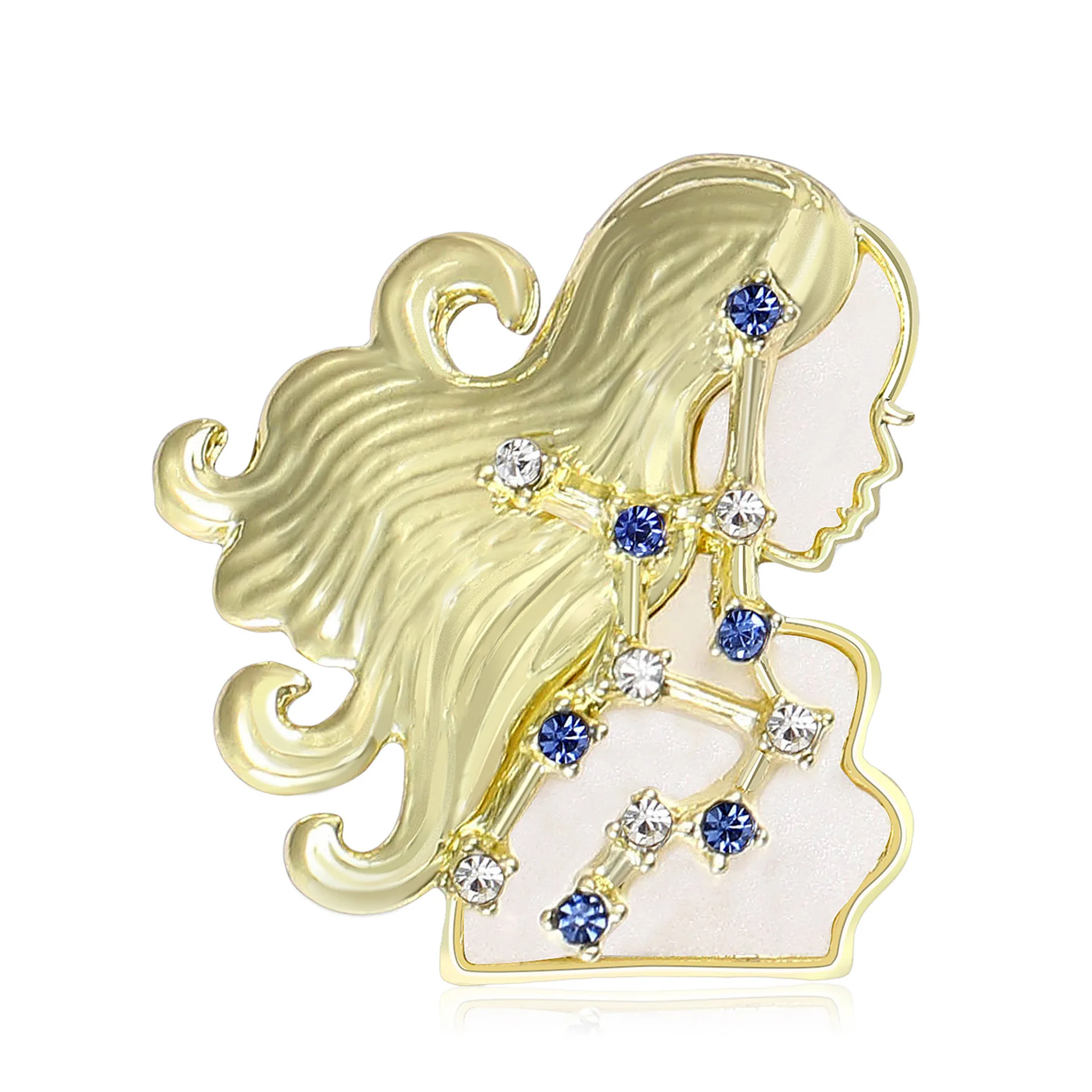 

Creative Design Of Zodiac Girl Brooches, Women's, Unisex Lapel Pins, Event Parties, Luxurious Birthday, Daily Dress Jewelry