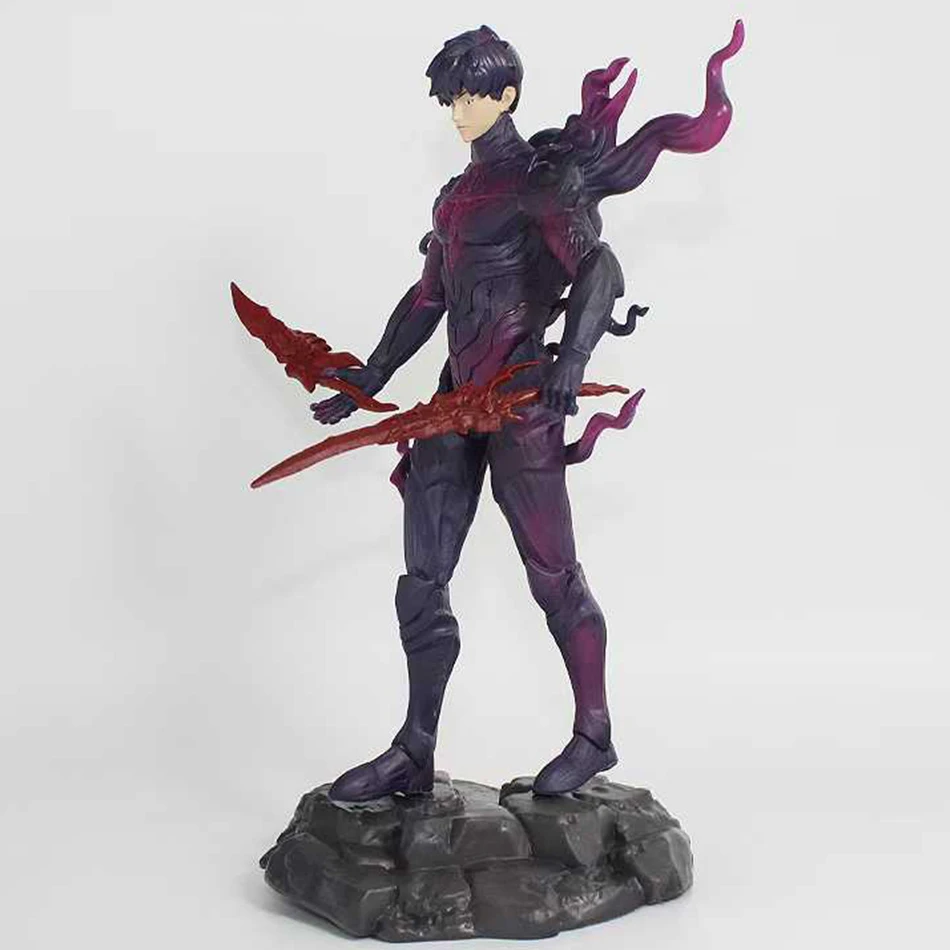 Solo Leveling" 21,5 cm Jung Yu (Hunter) staande pose PVC-actiefiguur - anime karaktermodel speelgoedcadeauset
