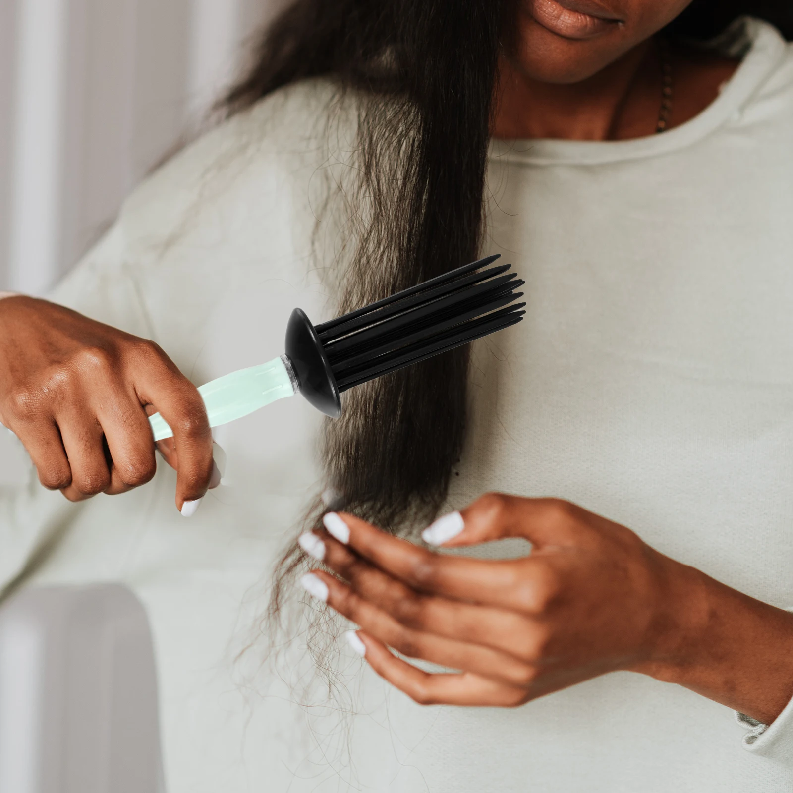 

Curling Comb for Curly Styling Green Roller Tool Lightweight Portable Anti Static Design Compatible Hair Dryers Hair