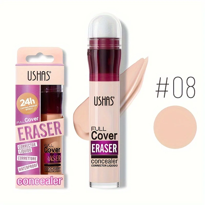 Nieuwe Spons Head Concealer voor Donkere Kringen Sproeten Acne Pigmentatie en Vlekken Langdurige Hydraterende Vloeibare Foundation