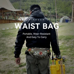 Kingdom Multifunctional Fishing Bag Waist Chest Tactical Lure Backpack 20*11*11cm Waterproof Pack Outdoor Sports Tackle Bag
