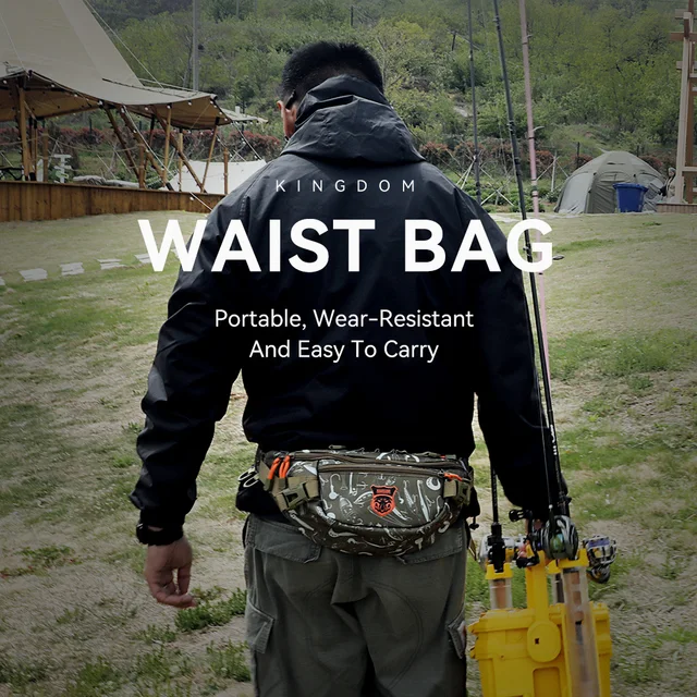 Królestwo wielofunkcyjna torba wędkarska talia klatka piersiowa plecak na przynęty taktyczne 20*11*11cm wodoodporna torba Outdoor Sports Tackle Bag