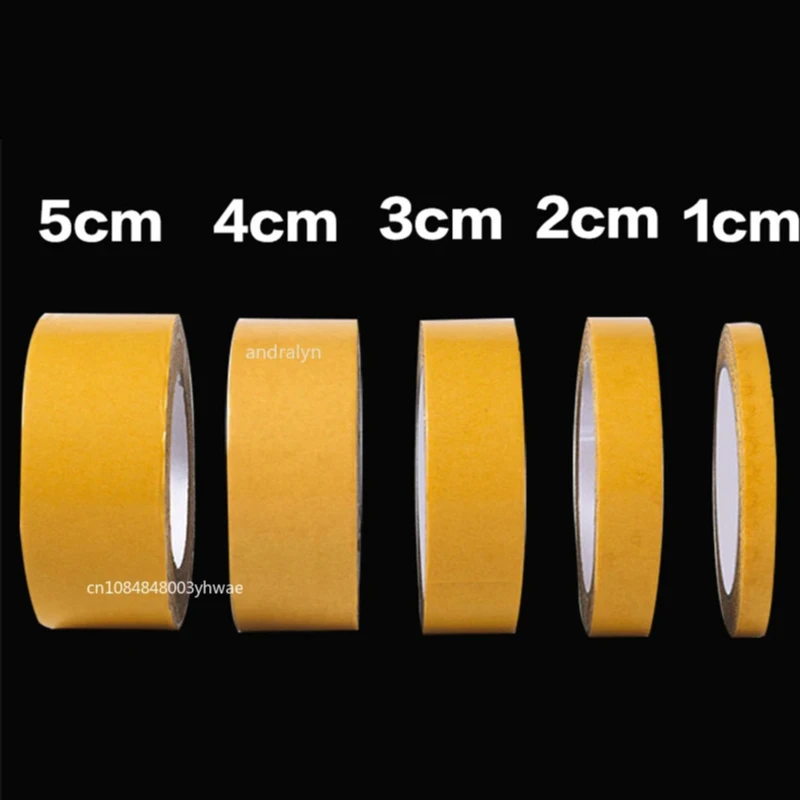 1Roll  Double Sided Tape High Viscosity Grid Fiber Transparent Double Sided Tape Sticky Waterproof  Adhesive Fiber Mesh Tapes