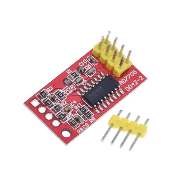 AD7705 TM7705 Dubbele 16-bit ADC Data-acquisitiemodule Ingangsversterking Programmeerbare SPI-interface