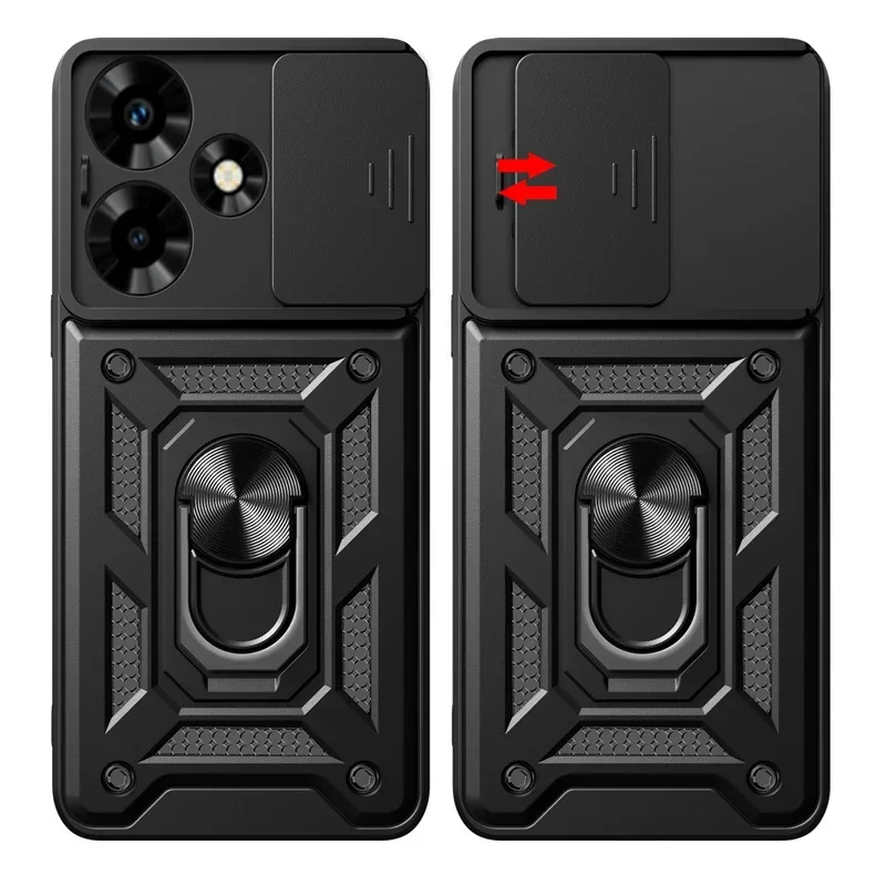 Armor Shockproof Phone Case For Infinix Hot 30 4G Case Camera Protect Ring Holder Back Cover For Infinix Hot 30i Hot30 i 30 Play