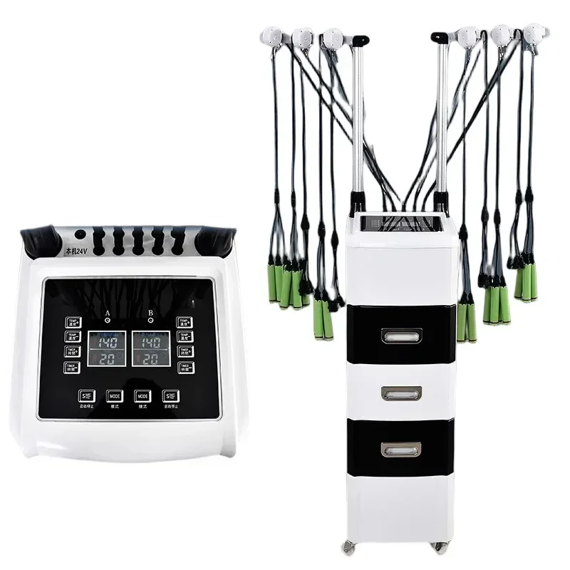 Professional ceramic perm equipment for hair salons; dual-screen smart digital perm machine (Groups A & B / 24V)