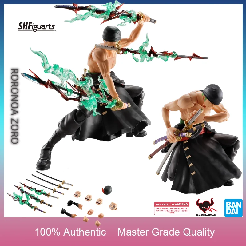 Bandai SHF roronoa ZORO -THE KING OF HELL- ONE piece Action Figure