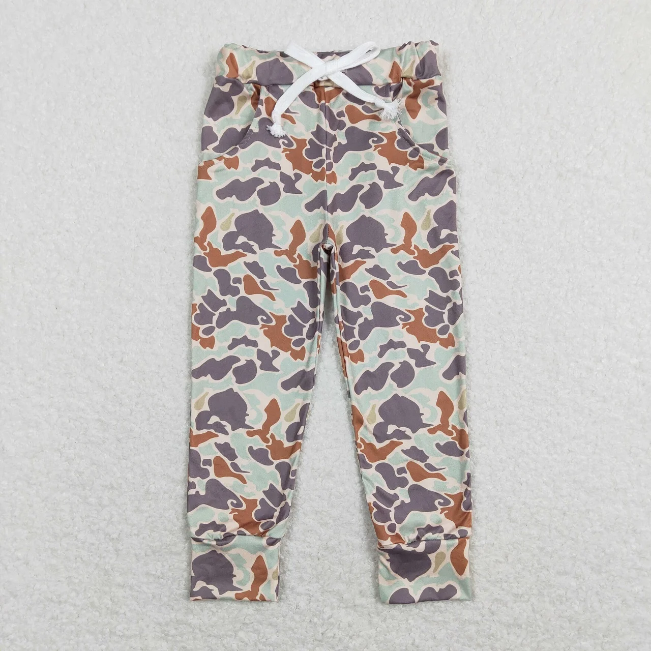 Wholesale Infant Baby Boy Camo Trousers Toddler Spring Fall Children Clothes Kids Pocket Pants Clothing