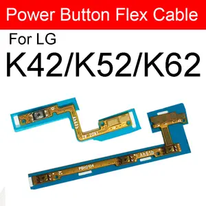 Bilashmart Volume Power Buttons Flex Cable LG K42 K52 K62 Power On off Up Down Volume Side Keys Switch Flex Ribbon Replacement Parts