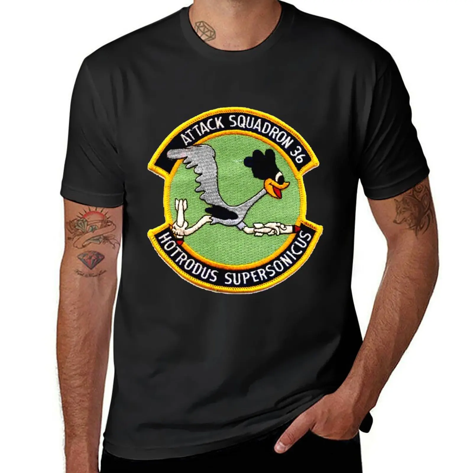 

VA-36 Roadrunners Alternate Patch T-Shirt plus size tops street wear graphics gifts for boyfriend t shirts for men cotton