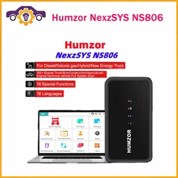 Humzor NexzSYS NS806 for HD Truck Full System 24V OBD 2 OBD2 Diagnostic Tool Heavy Duty Scanner Tools For Volvo/Scania/DAF/IVECO