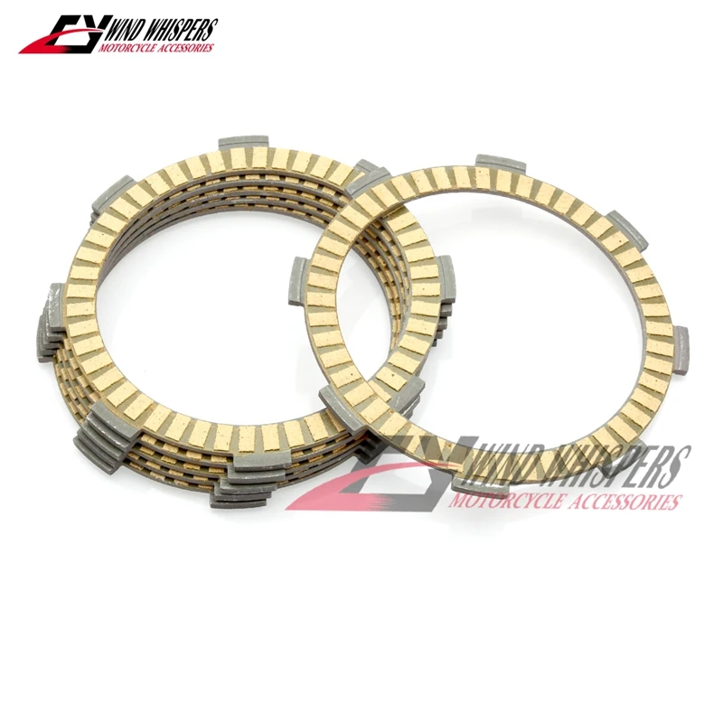 6XPCS Paper Friction Clutch plates disc For KAWASAKI KX80 KX 80 1998-2000 KX85 KX 85 2001-2023 KX100 K100 1998-2021 KMX 125