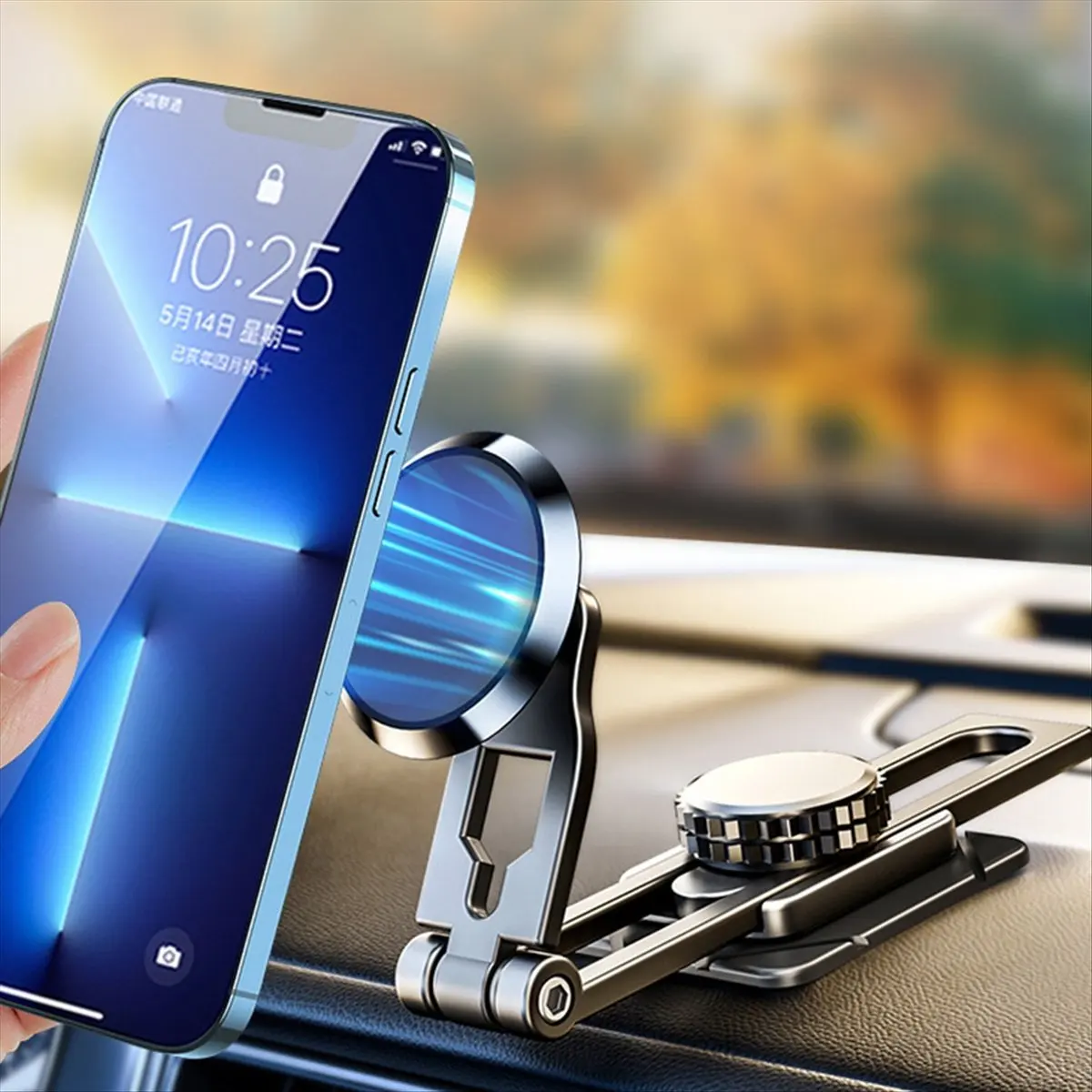【ELEVATE LIFE】Magnetic Car Phone Holder for Dashboard 360° Adjustable Magnet Cell Phone Mount in Car Cellphone Stand