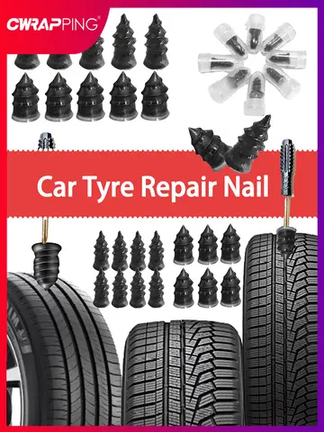 10/30Pcs Car Tyre Repair Rubber Nail Set Universal Car Motorcycle Tyre Repair Nails Truck Scooter Bike Tire Puncture Repair Tool