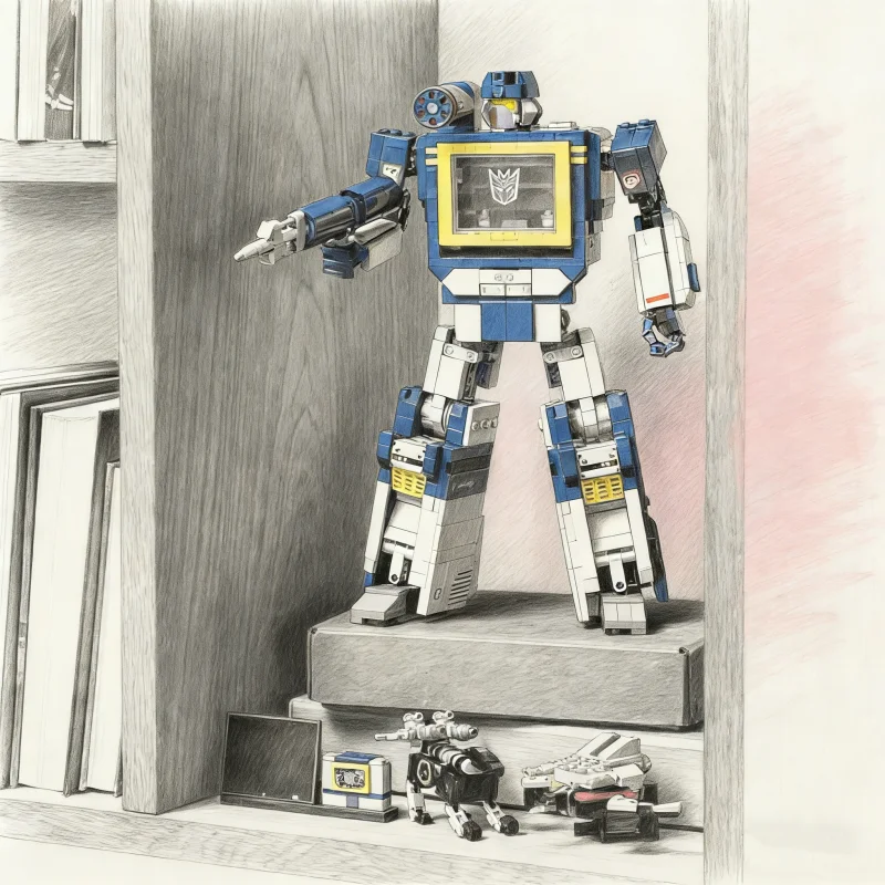 10358 변형 로봇 사운드웨이브 조립 블록 모델 선물 1505개 브릭 어린이 교육용 장난감