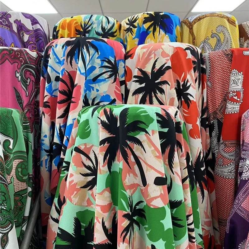 

1/2/3 м пляжный стиль с принтом, толстая непрозрачная ткань для пляжных брюк, юбки, купальников, дышащая мягкая удобная ткань из материала