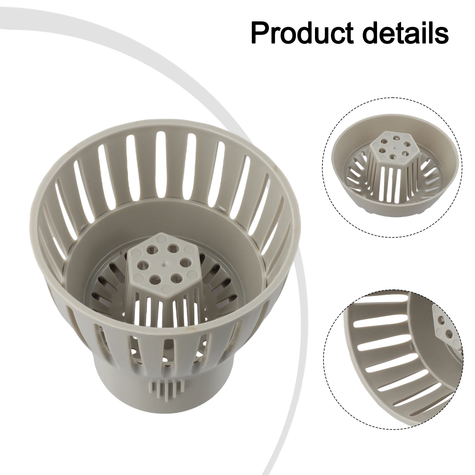 Adjustable Drain Skimmer for Koi Ponds with Enlarged Leaf Collection Cup to Maintain For Clear and Healthy Pond Water