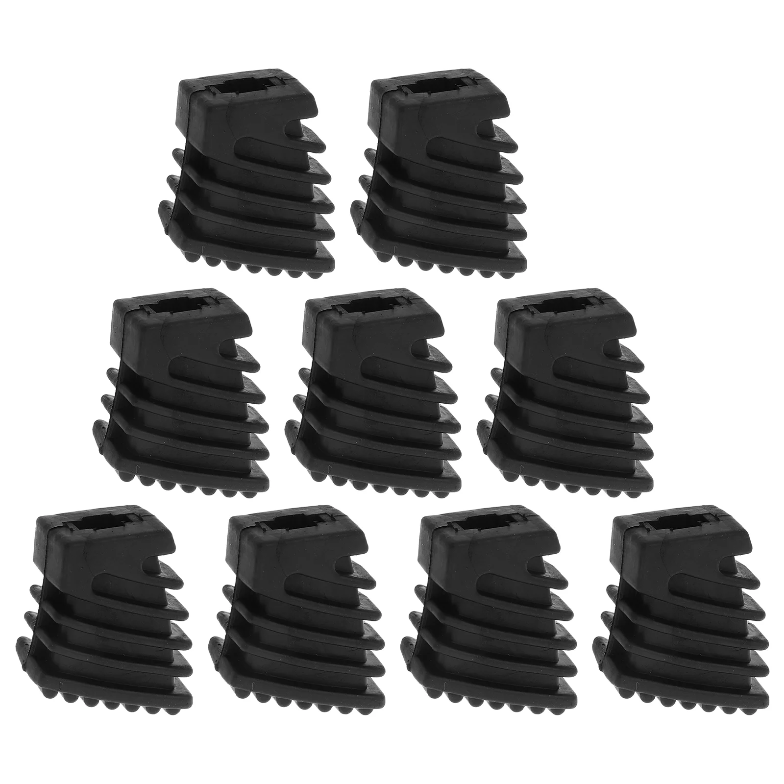 9 Pcs Drum Foot Pads Black Rubber Beat Mats Antislip Comfort Replacement Parts for Music Practice Recording