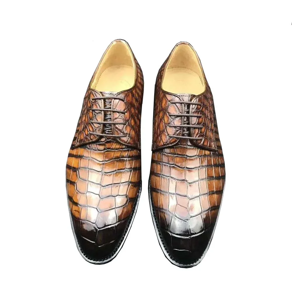 chue new  men dress shoes crocodile leather men formal  wedding  leisure  business  banquet   meeting