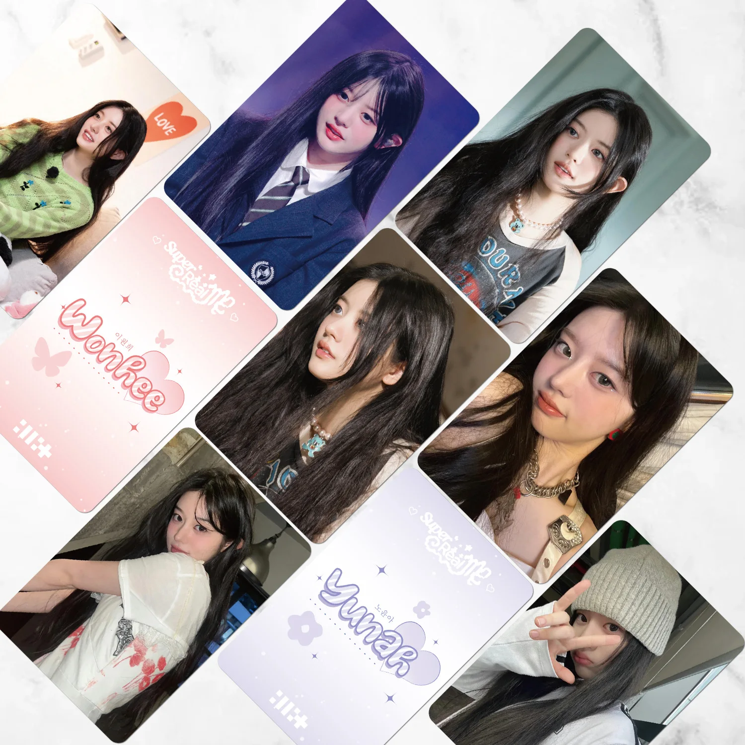 Imagem -04 - Illit Idol Álbum Magnético Cartões Lomo Yunah Minju Moka Wonhee Iroha Photocards de Alta Qualidade Presentes para Fãs Novo Álbum Conjunto 55pc